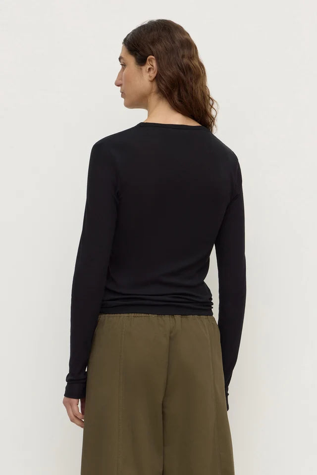 Assembly Label Mika Cotton Long Sleeve Tee Black