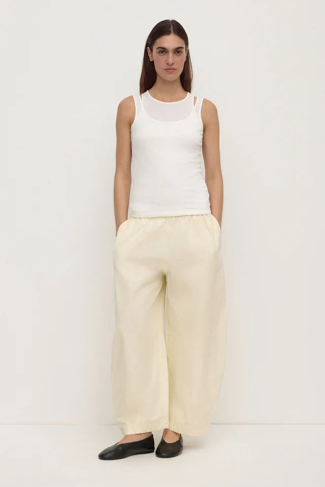Assembly Label  Mika Jersey Layered Tank White