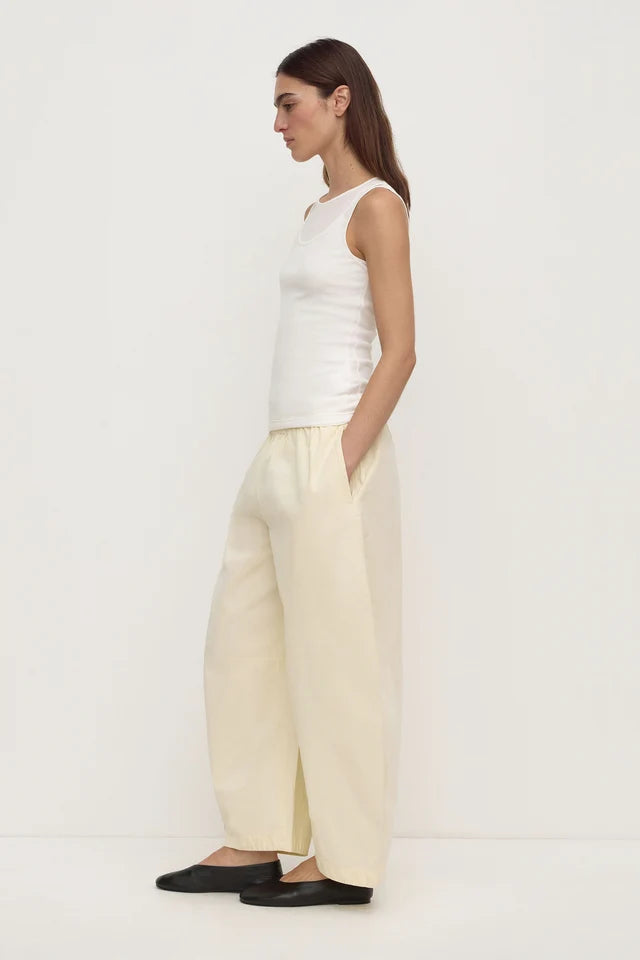 Assembly Label  Mika Jersey Layered Tank White