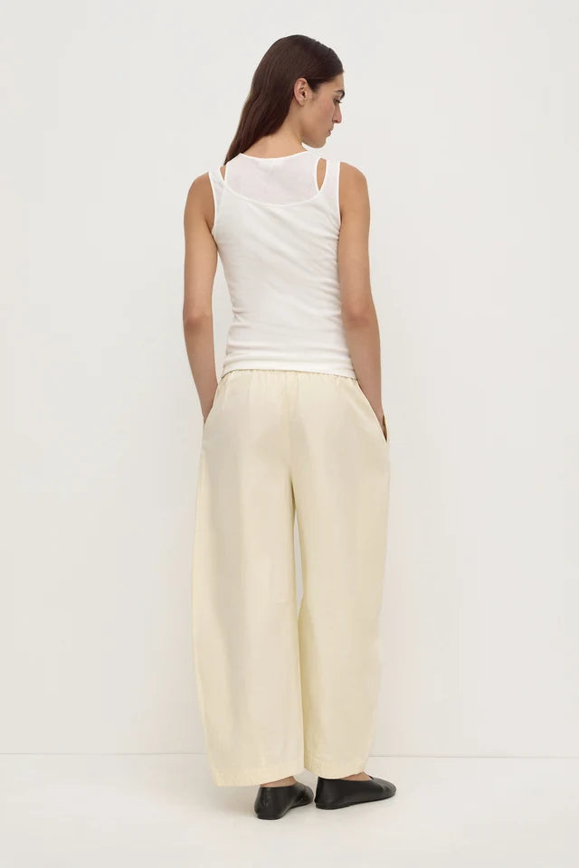 Assembly Label  Mika Jersey Layered Tank White
