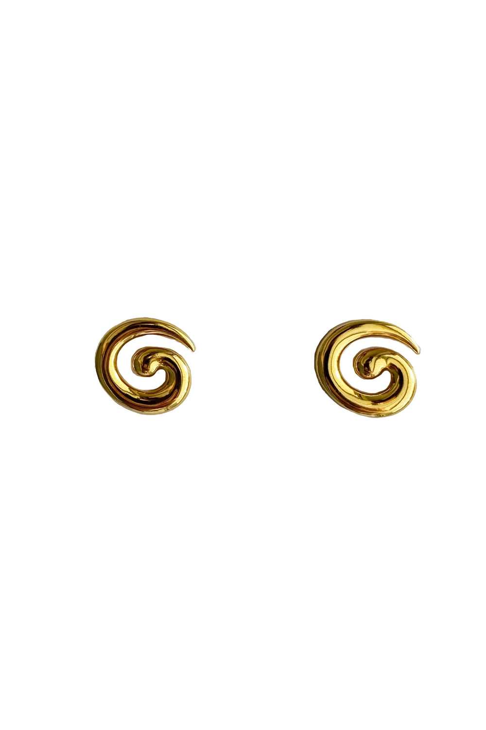 Mini Swirl Earrings Gold