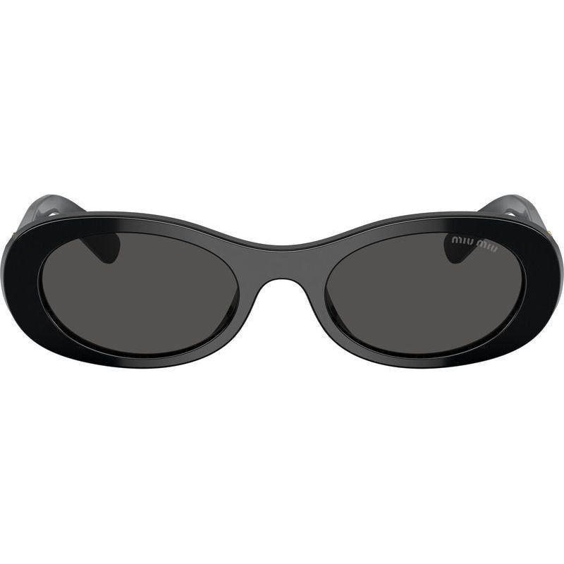 Miu Miu Oval Black Sunglasses 0MU 06ZS