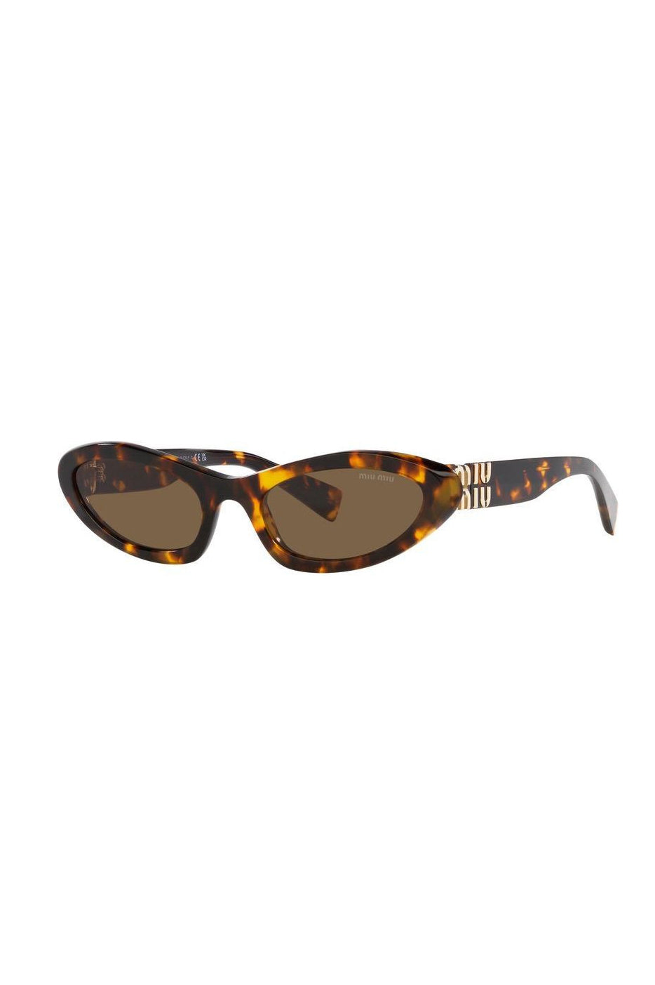 Miu Miu Oval Sunglasses Havana 0MU 09YS