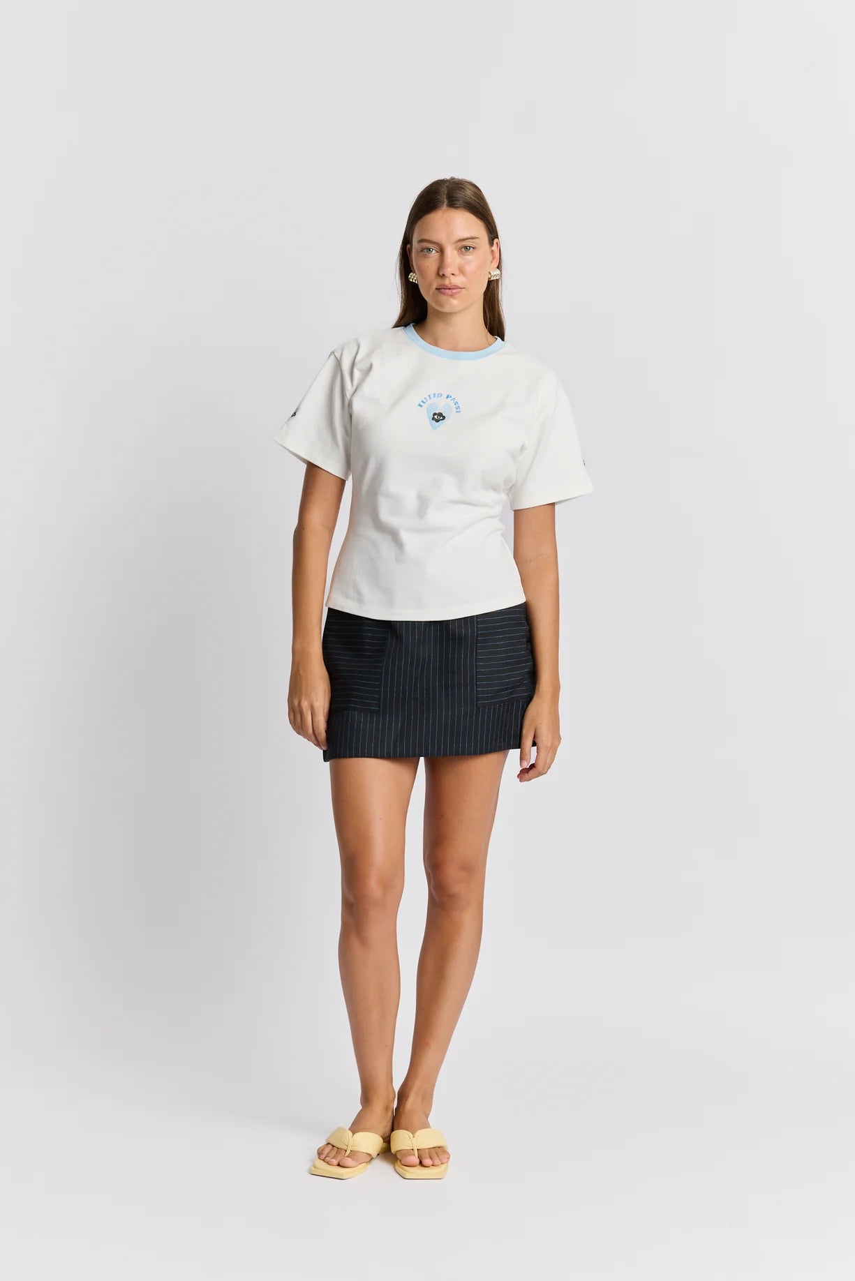 Tutto Passa Fitted Tee White