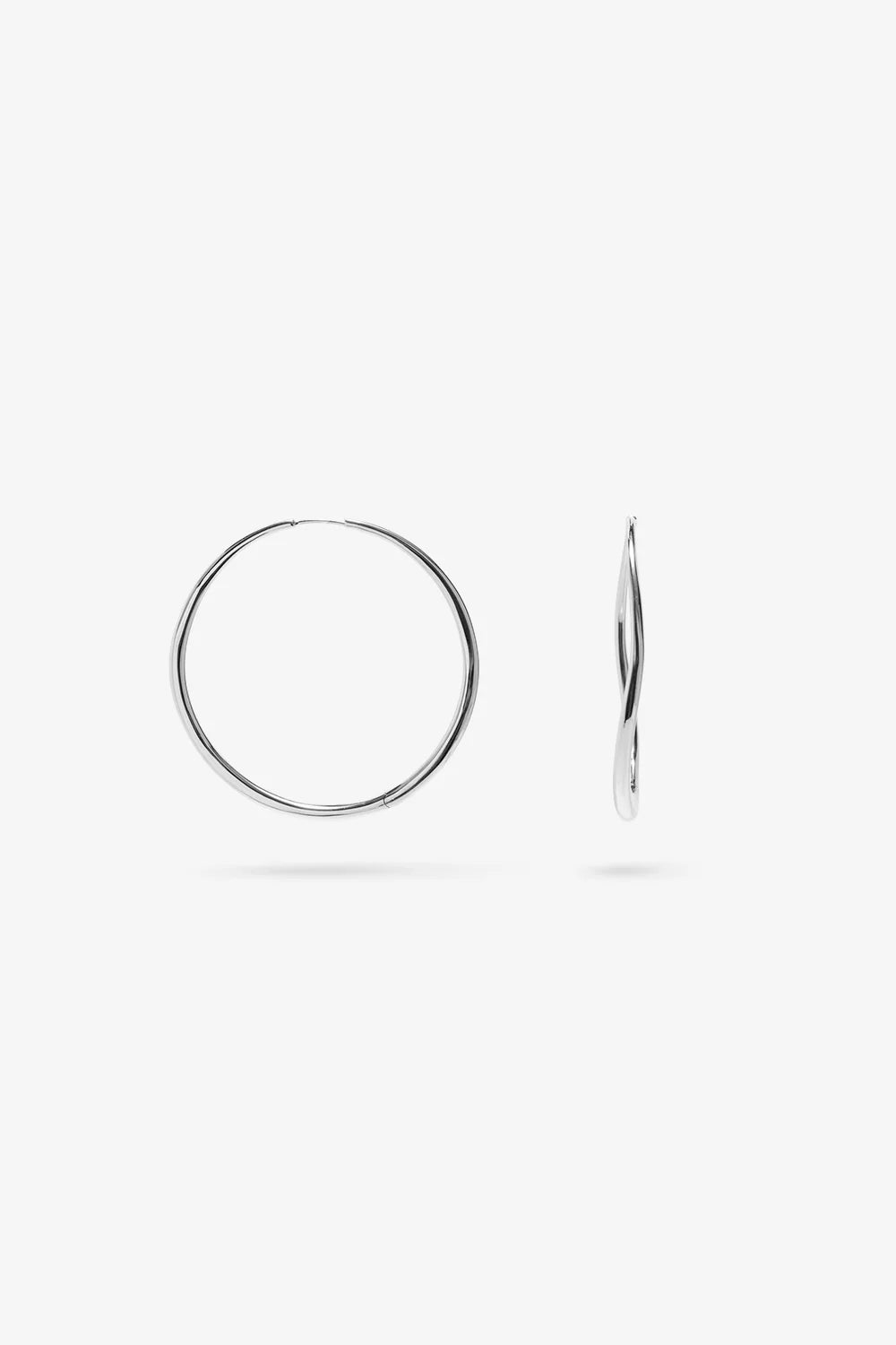 Nina Gordon Momento Large Hoops Sterling Silver