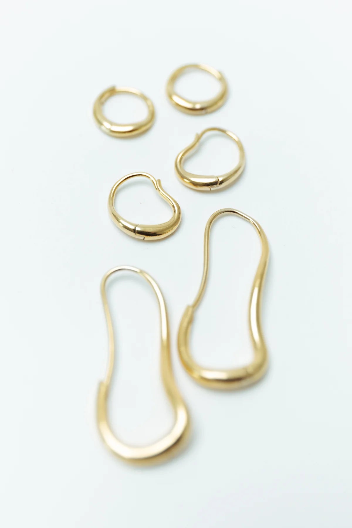 Nina Gordon Ventee Hoops Gold