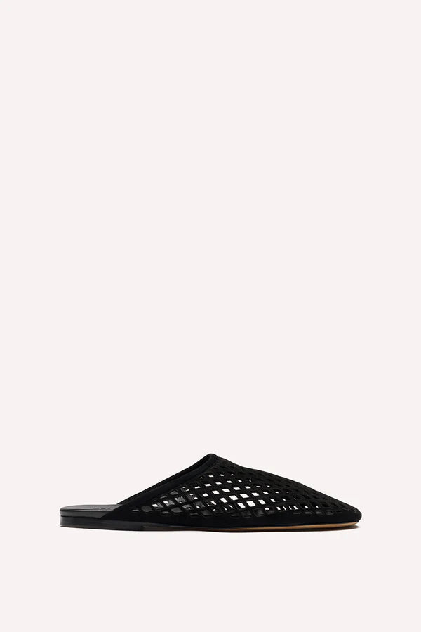 Jade Flat Black Suede