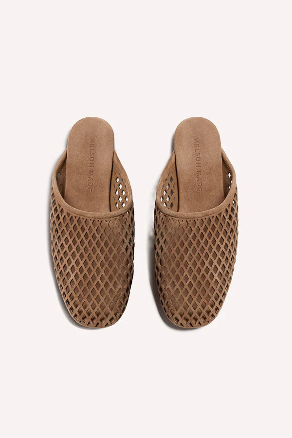 Jade Flat Oliv Suede