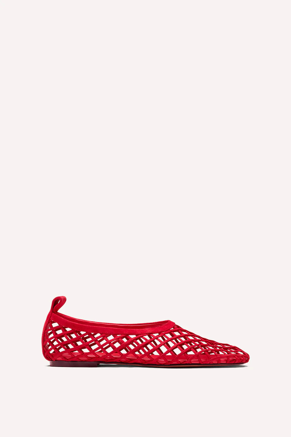 Jude Flat Red Suede