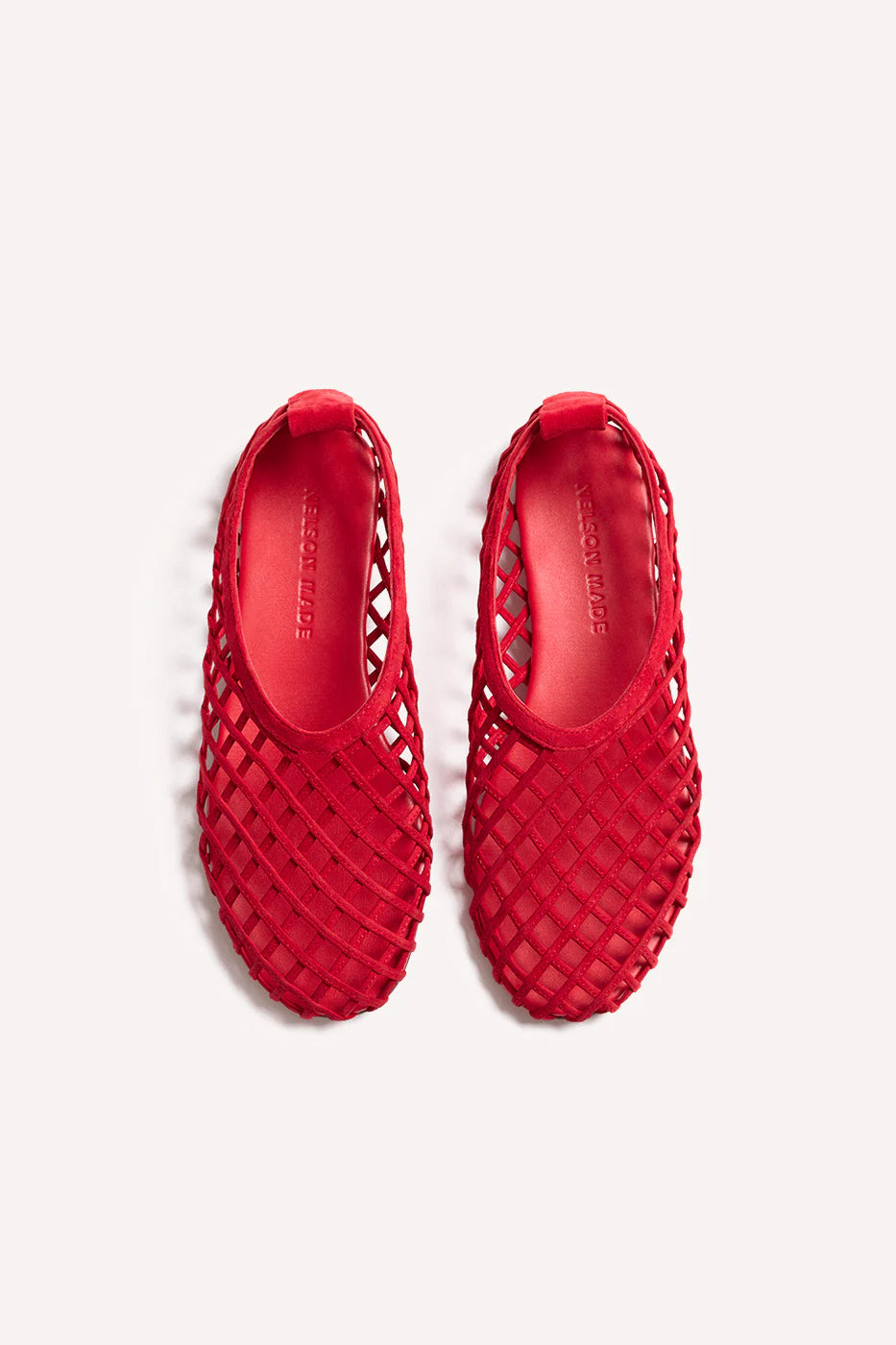Jude Flat Red Suede