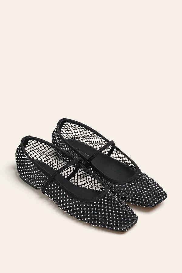 Phoebe Mesh Flat Black