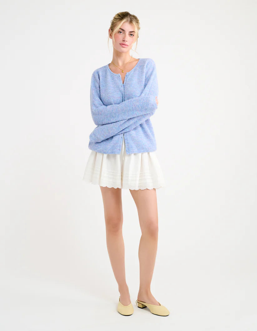 Newport Cardigan Blue Heather