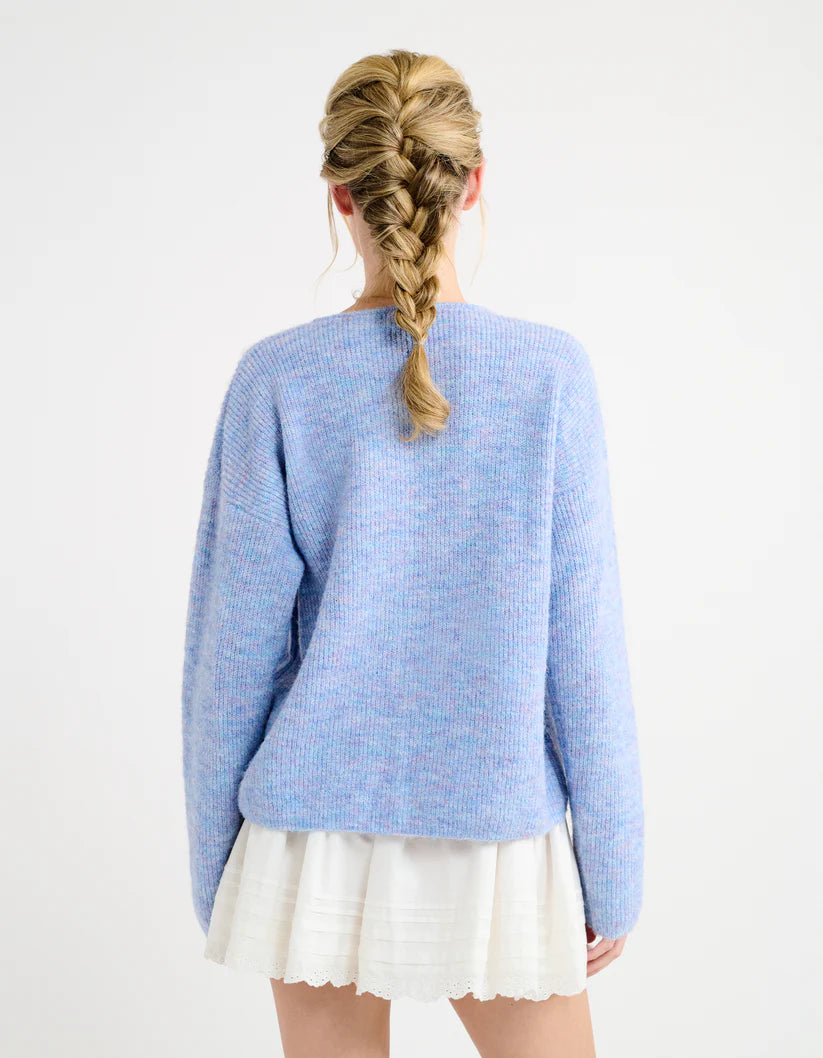 Newport Cardigan Blue Heather
