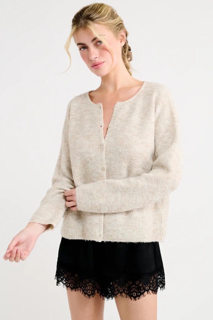 Newport Cardigan Oatmeal Heather