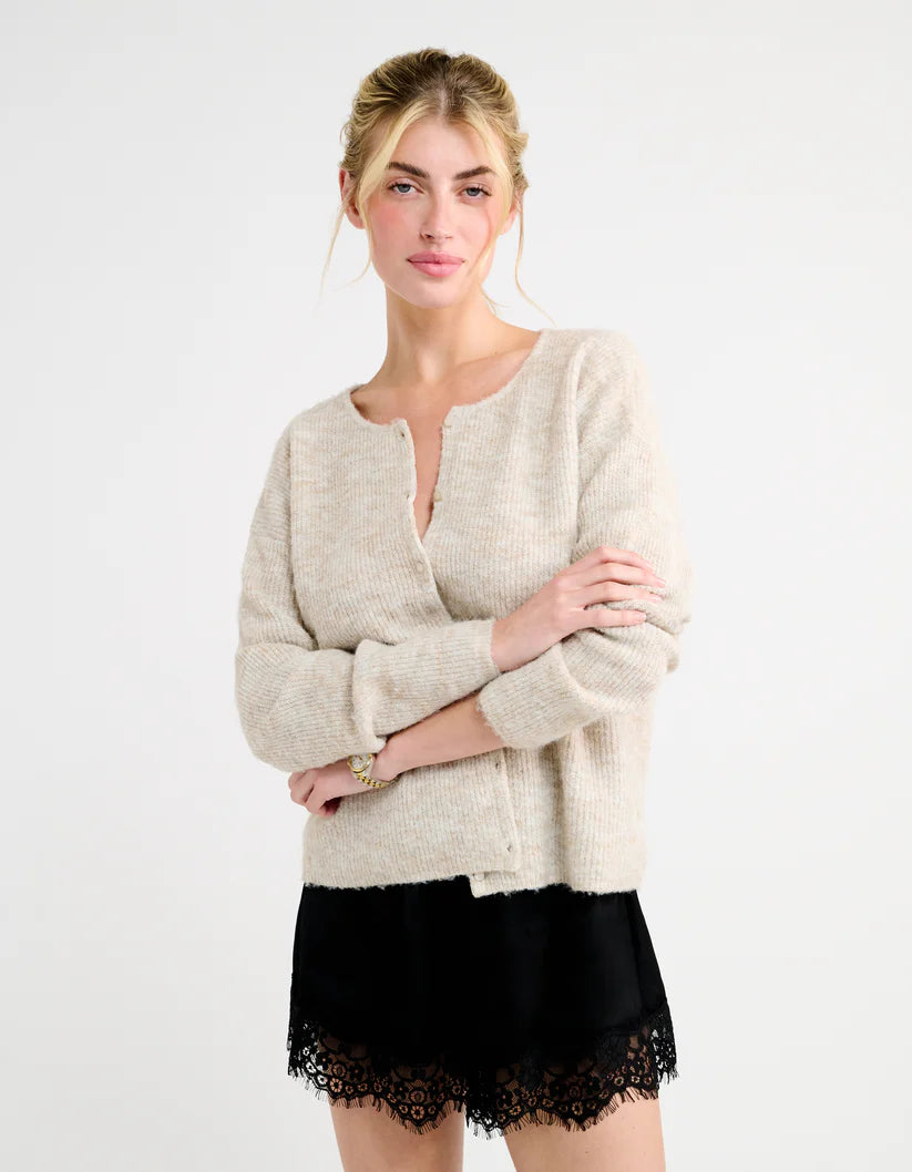 Newport Cardigan Oatmeal Heather