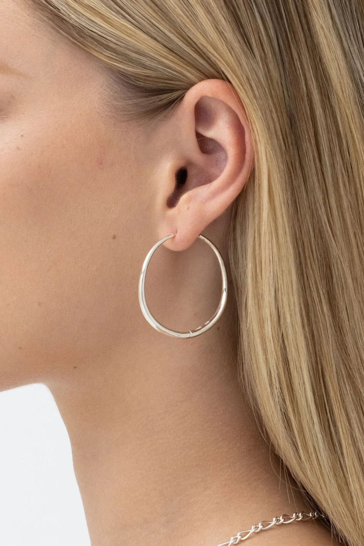 Nina Gordon Momento Large Hoops Sterling Silver