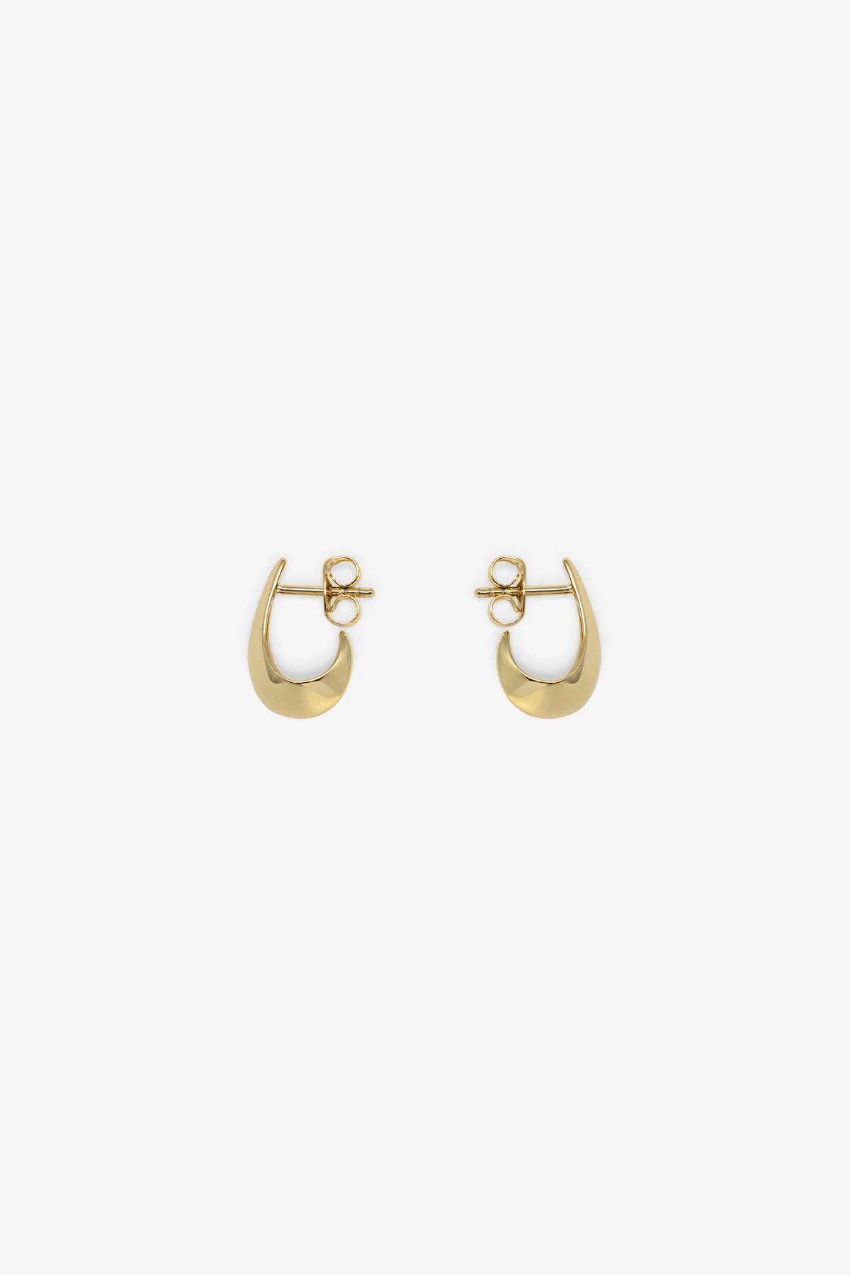 Nina Gordon Saucer Mini Hoops Gold