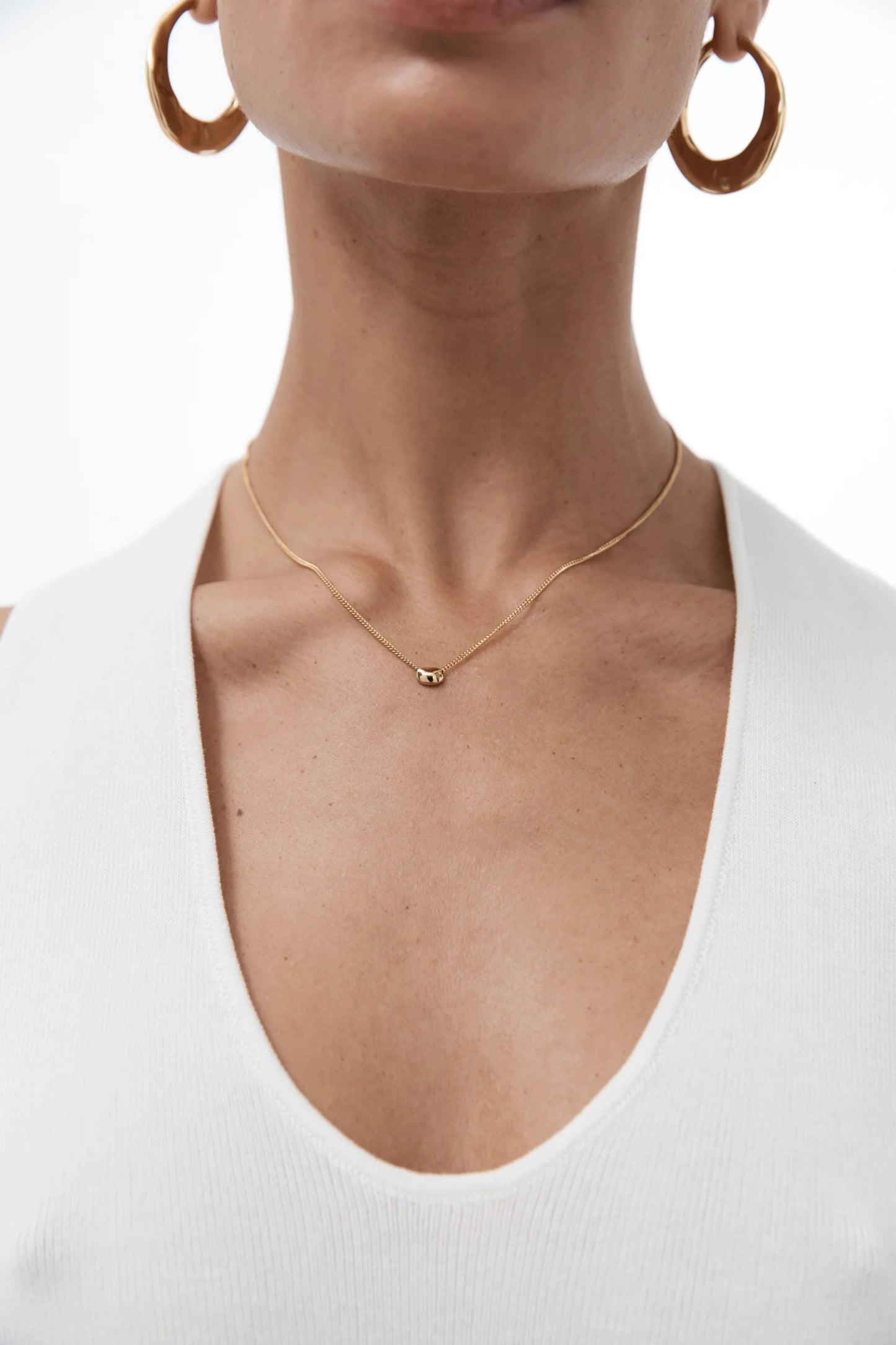 Mini Drop Necklace Gold