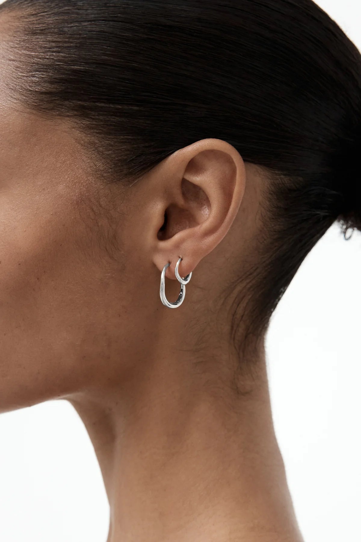Nina Gordon Momento Baby Hoops Sterling Silver