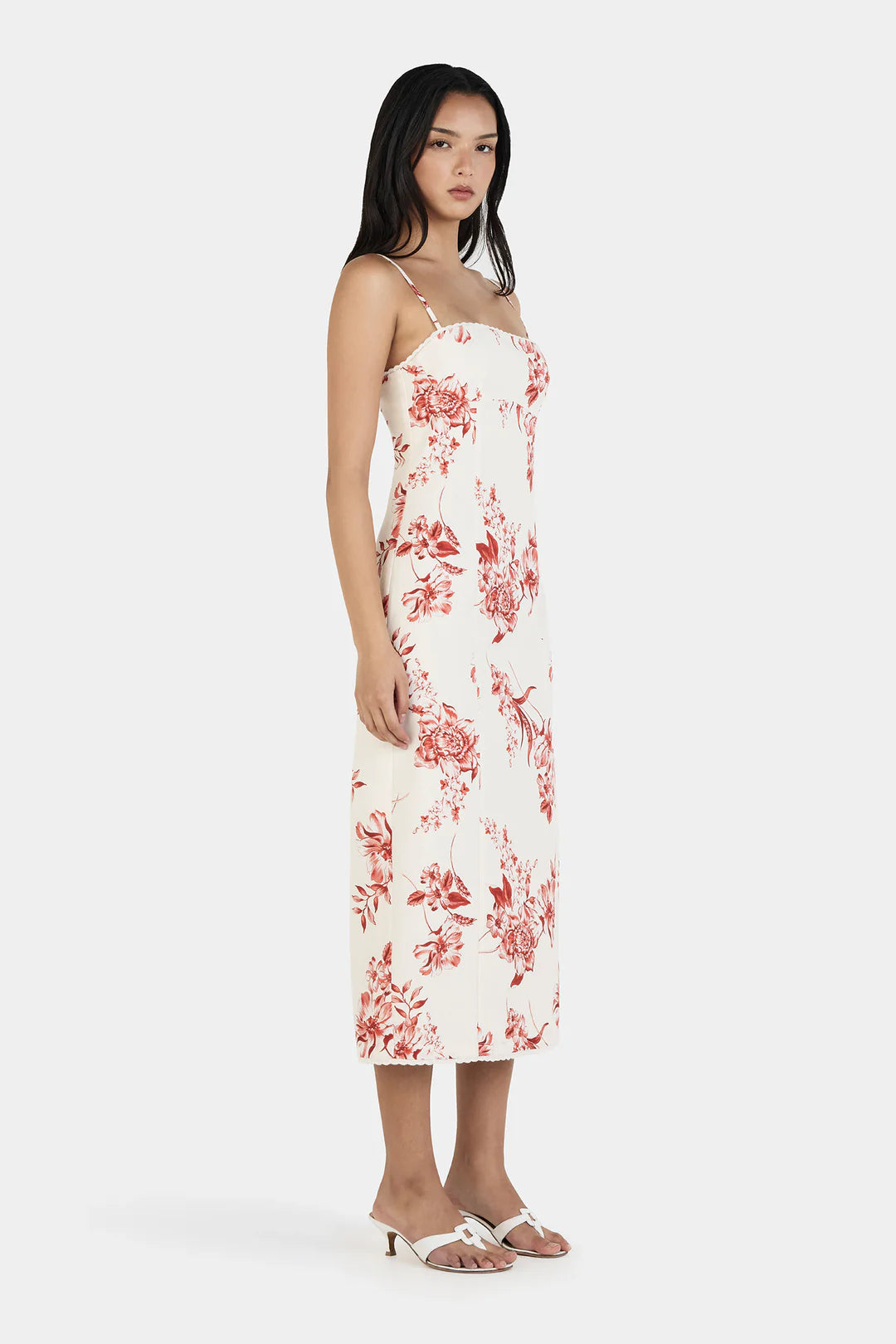 Ophelia Midi Dress Holiday Floral