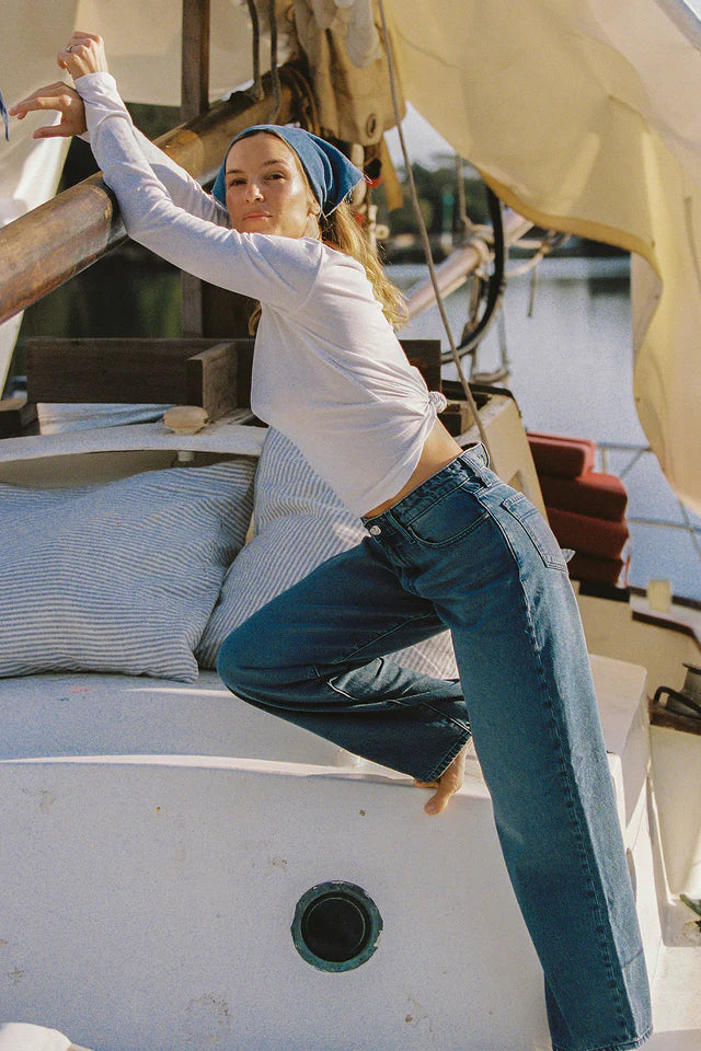 Olive Jean Marina Mid Blue