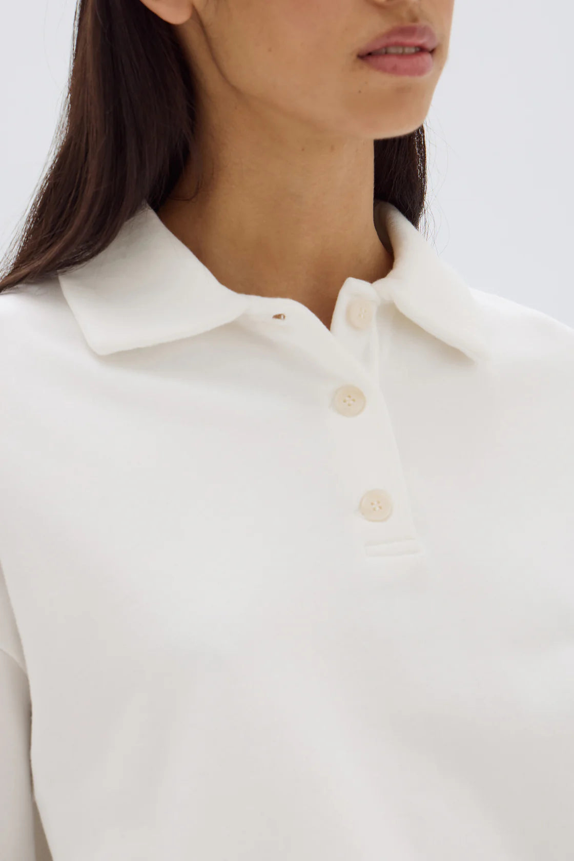 Odille Jersey Polo White