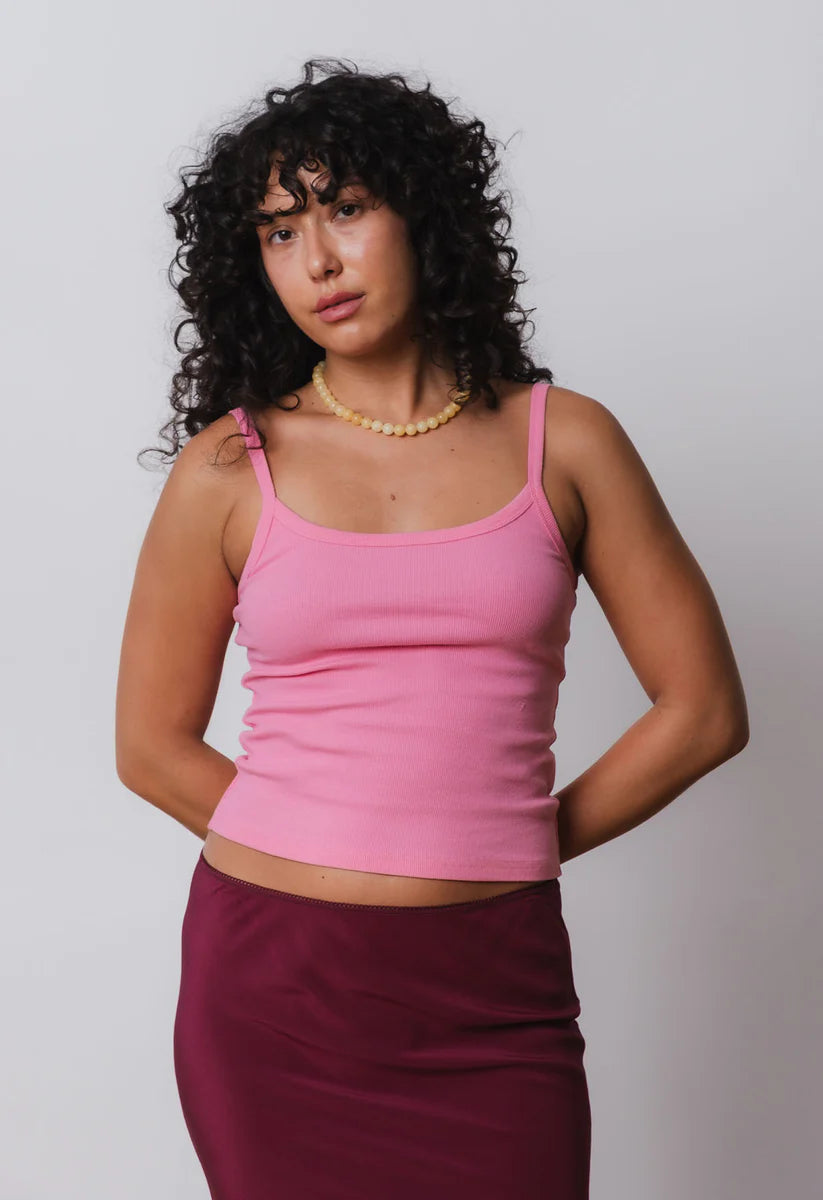 Ribbed Singlet Rosa Rosa