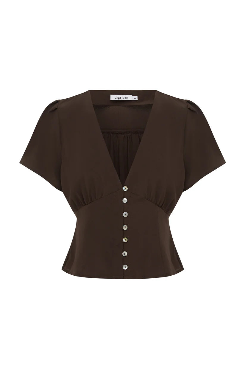 olga joan brown dress OLGA JOAN Laneway Boutique