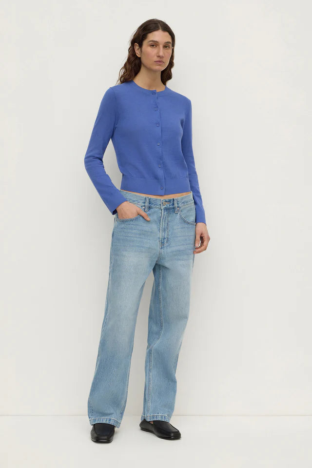 Assembly Label Orina Cotton Cashmere Cardigan New Blue