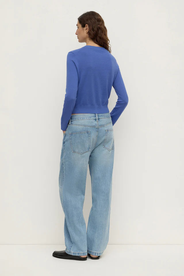 Assembly Label Orina Cotton Cashmere Cardigan New Blue