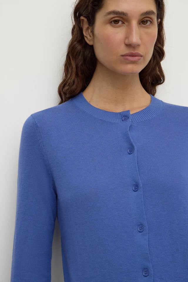 Assembly Label Orina Cotton Cashmere Cardigan New Blue