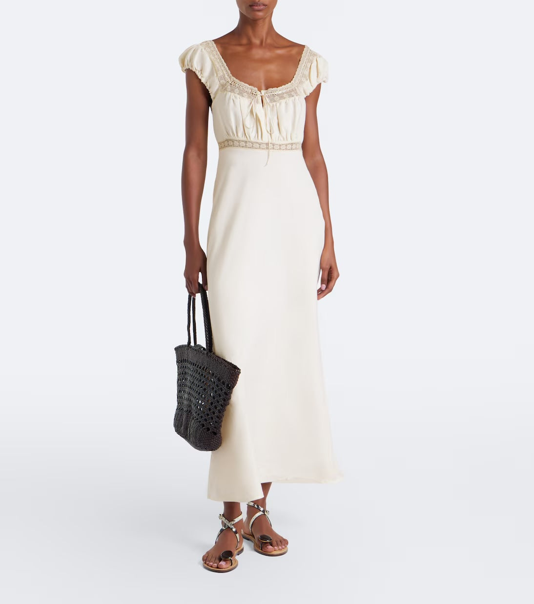 Rixo Maeva Dress Cream