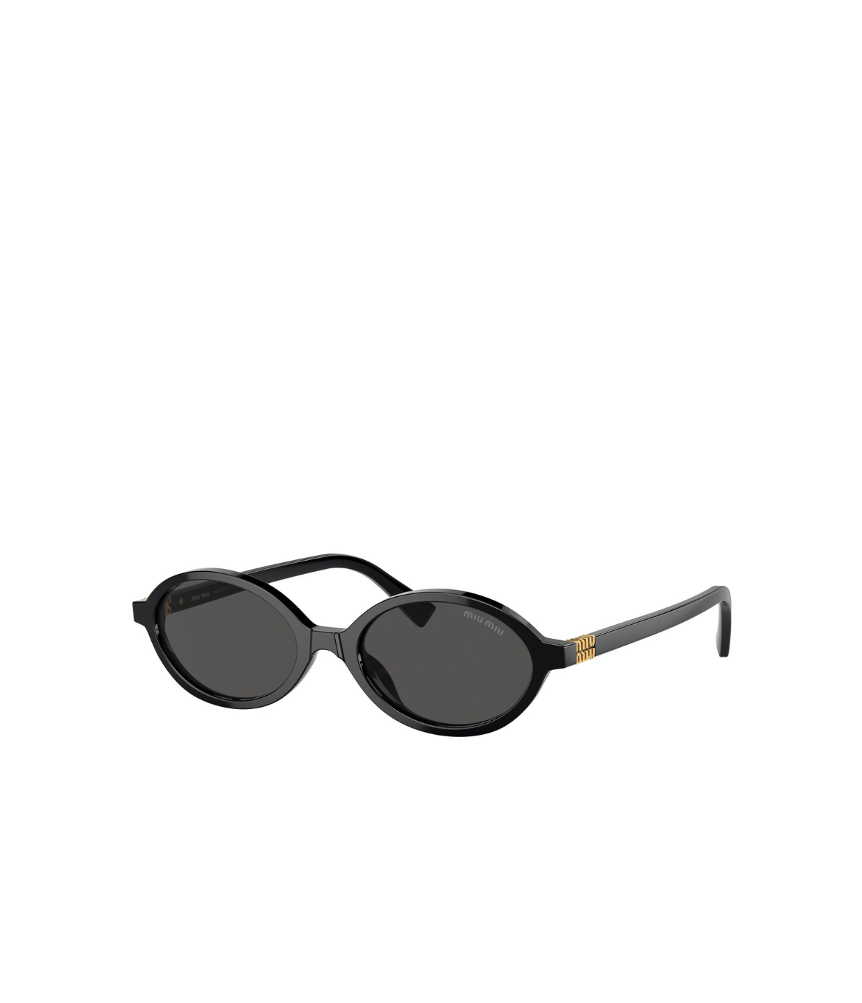 Miu Miu Oval Sunglasses Black 0MU 04ZSF