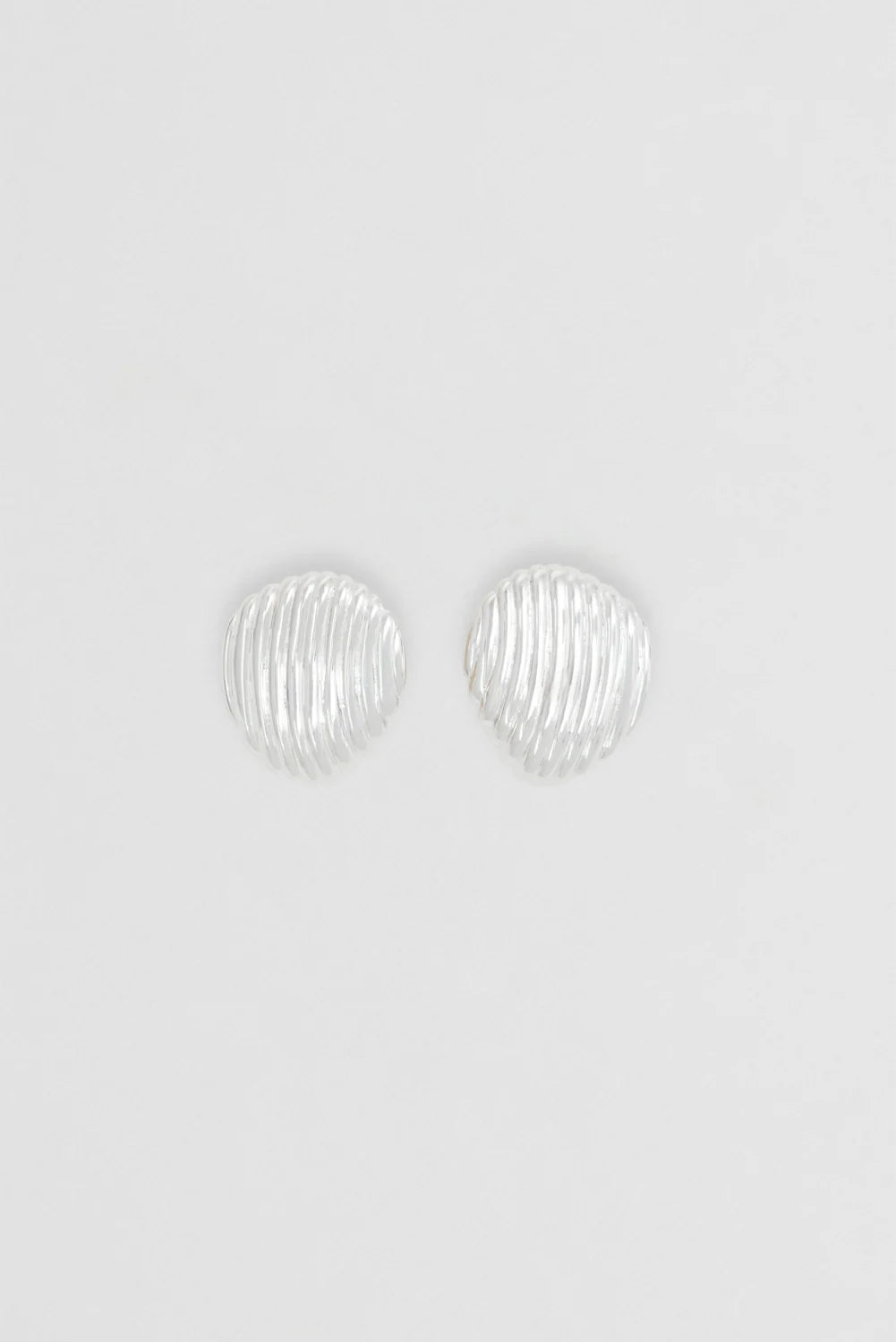 Paloma Dome Earrings Small Silver