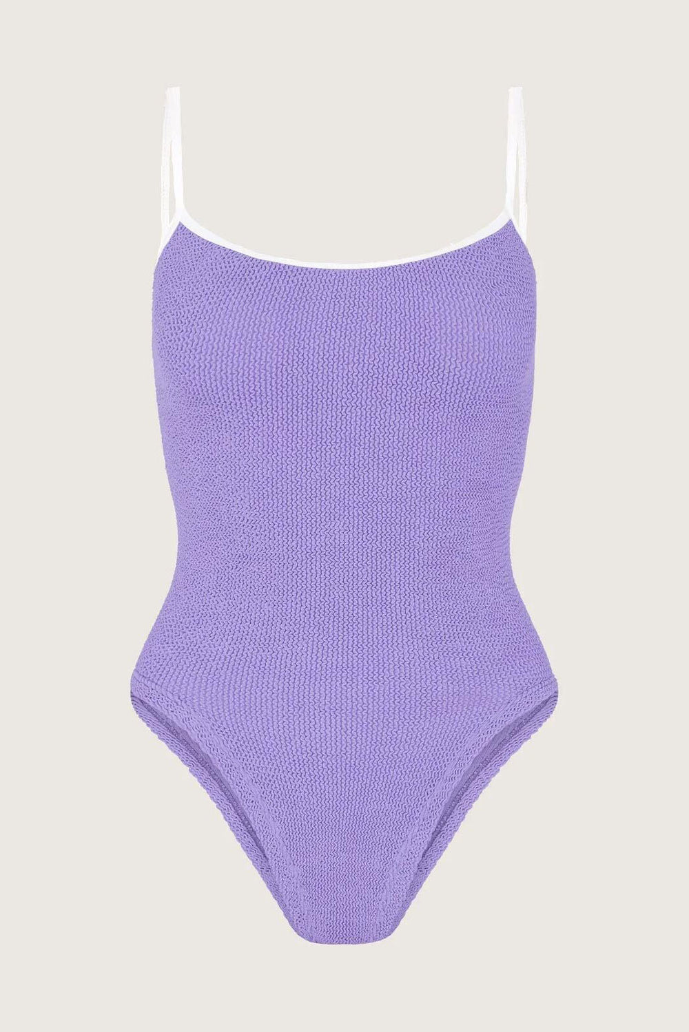 Pamela Swim Contrast Lilac White