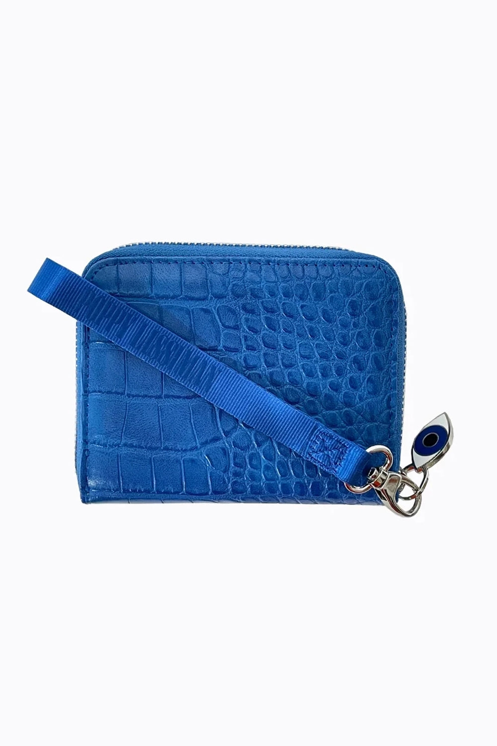 Croc Wallet Electric Blue