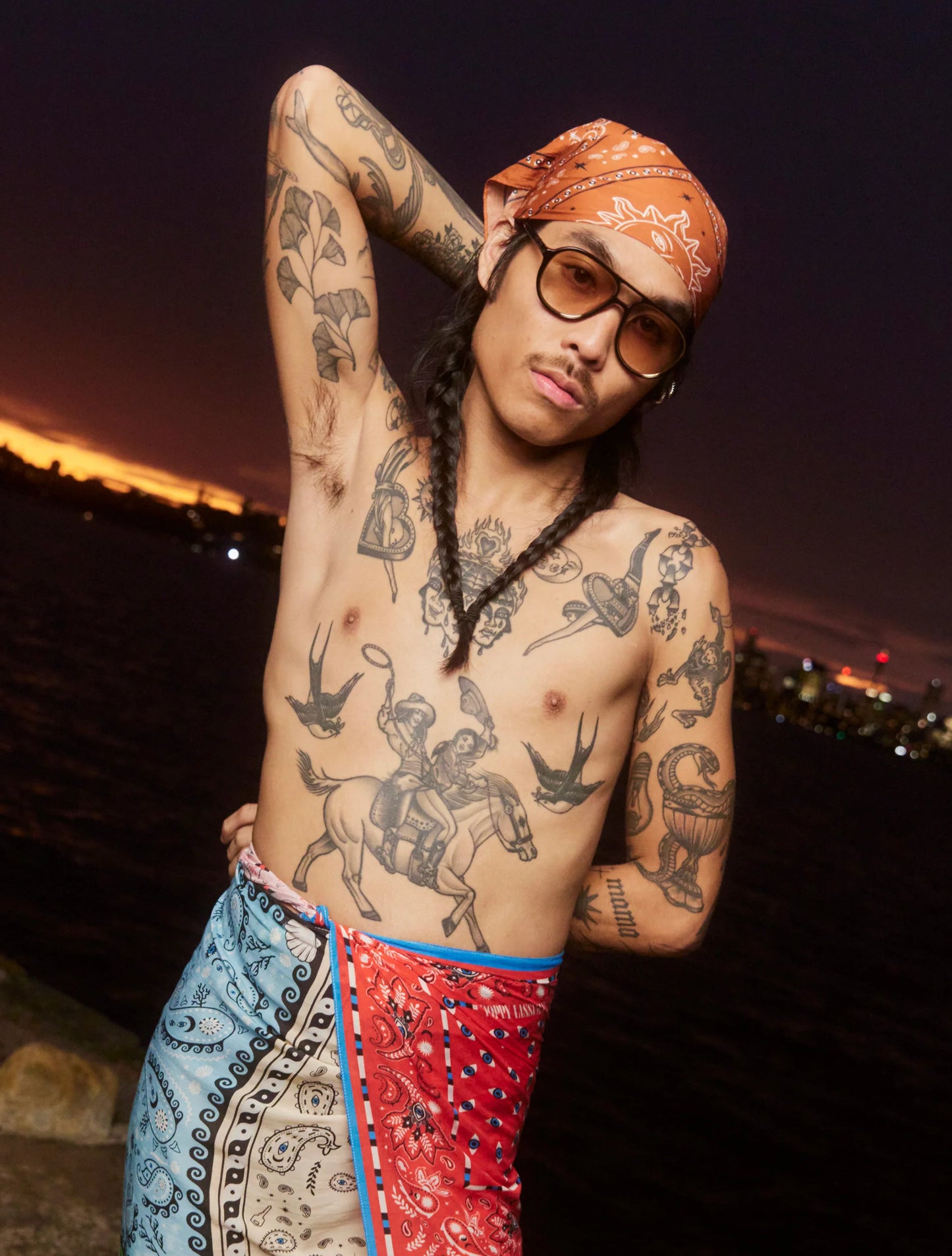 Koenji Black Gold Sunglasses