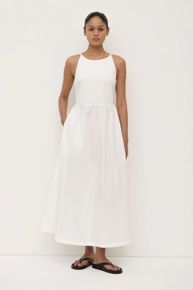 Posie Midi Dress White