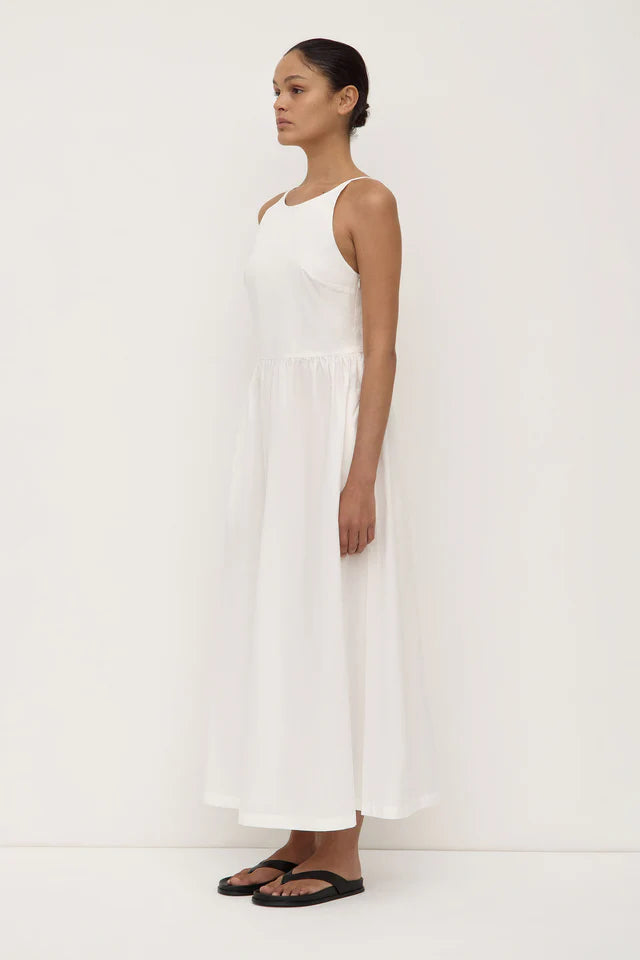 Posie Midi Dress White