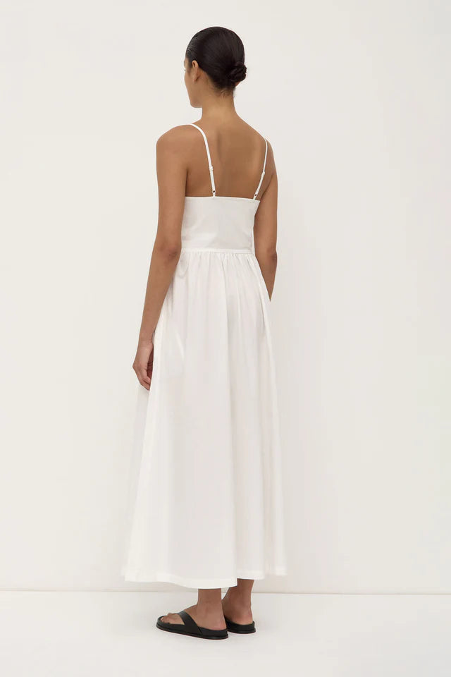 Posie Midi Dress White
