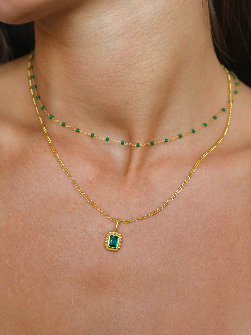 Tibi Necklace Emerald