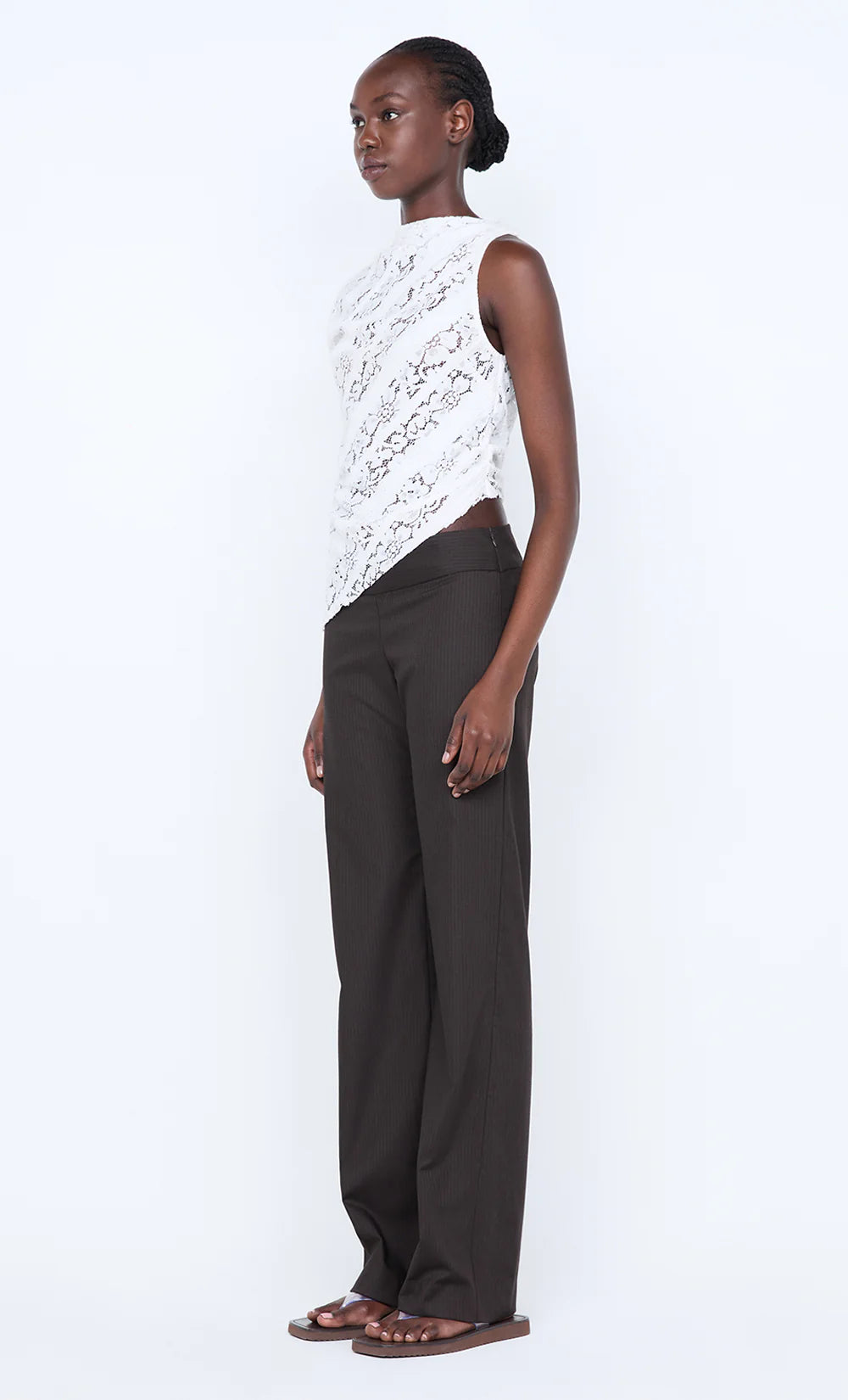 Henrietta Asym Top White