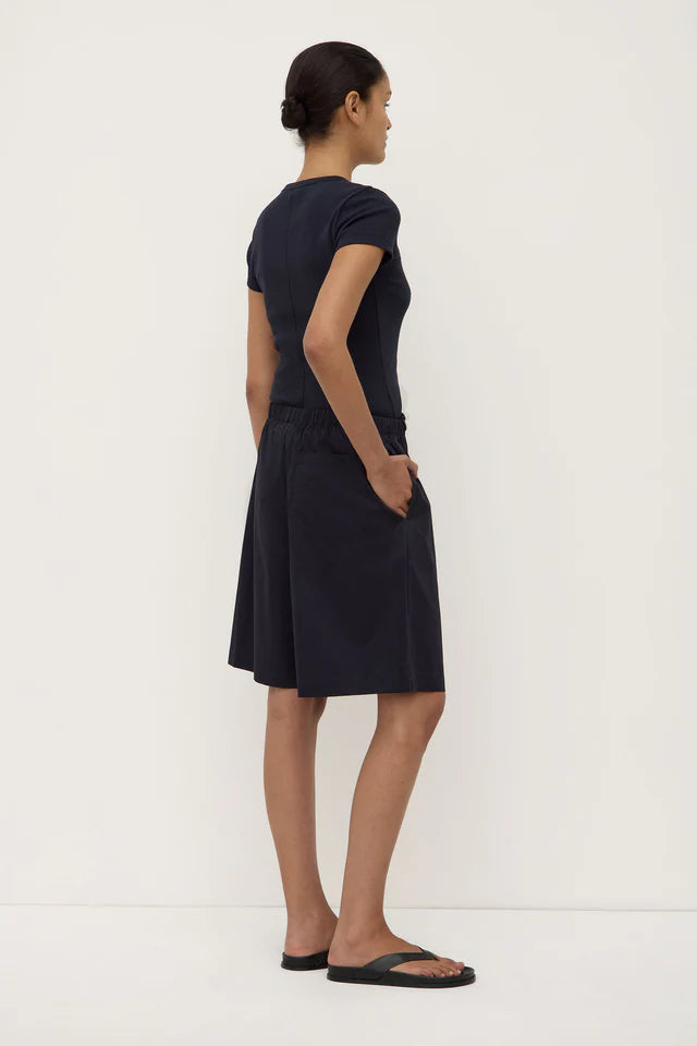 Riley Poplin Short True Navy