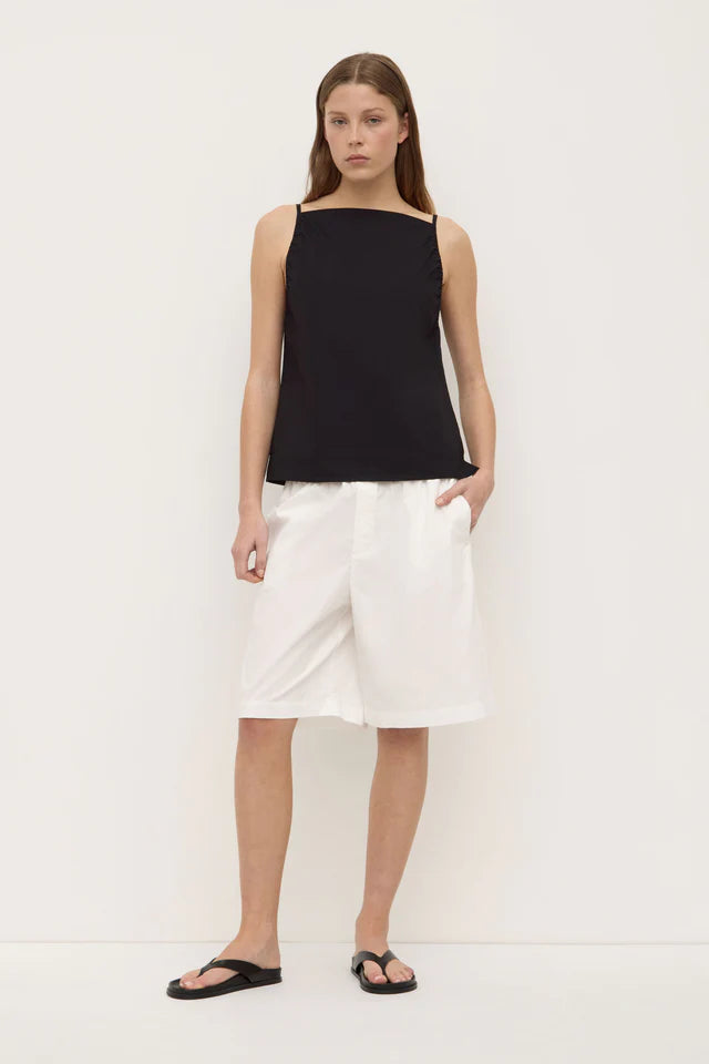 Riley Poplin Short White