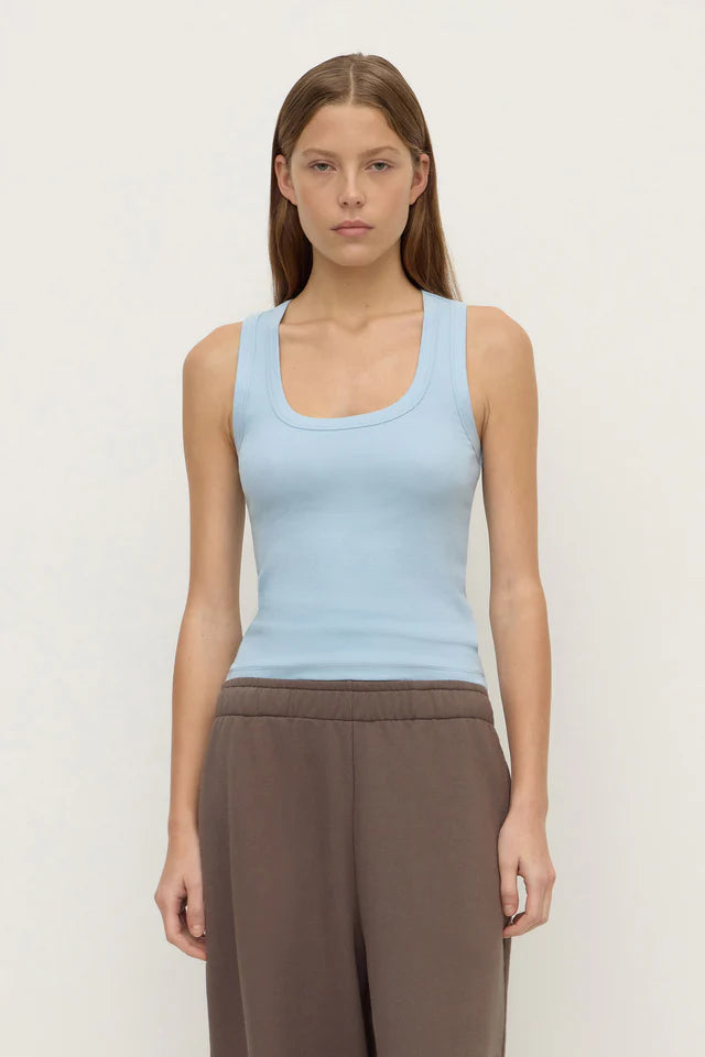 Robyn Scoop Neck Rib Tank Breeze