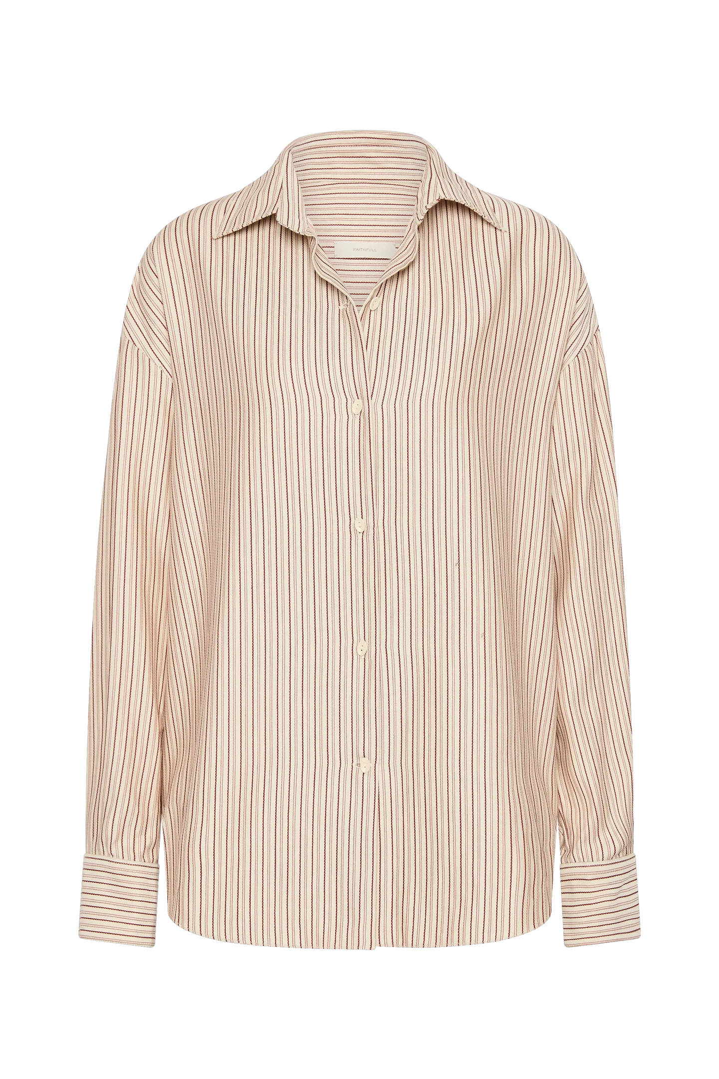 En Vau Shirt Pinstripe Garnet Blush Pinstripe