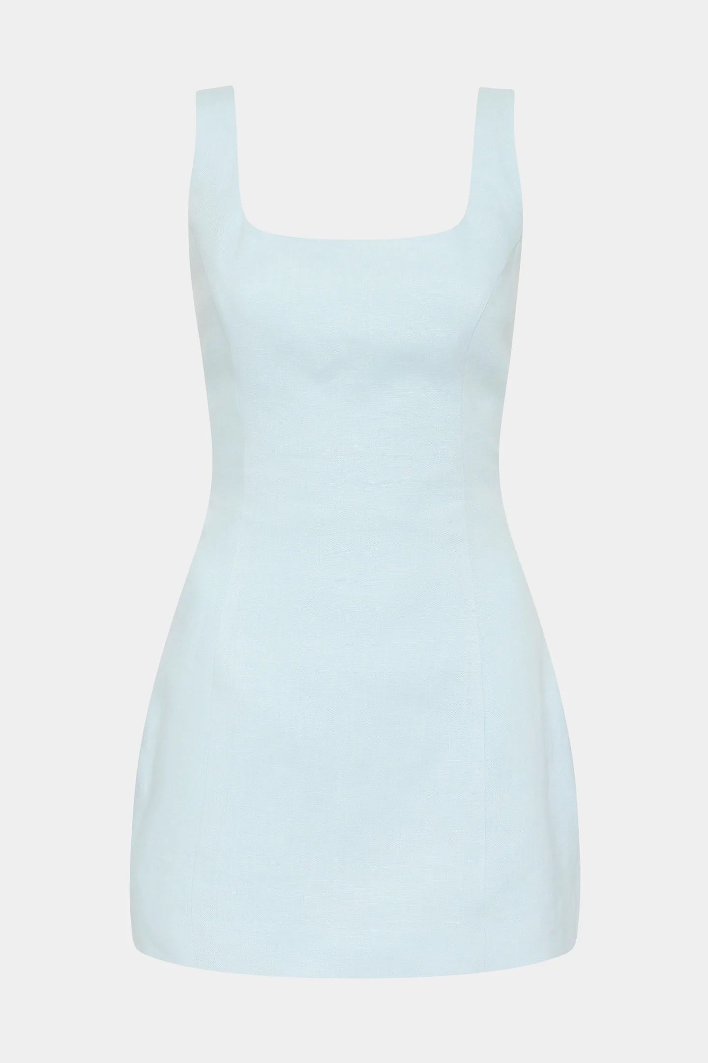 Iris Tie Mini Dress Light Blue