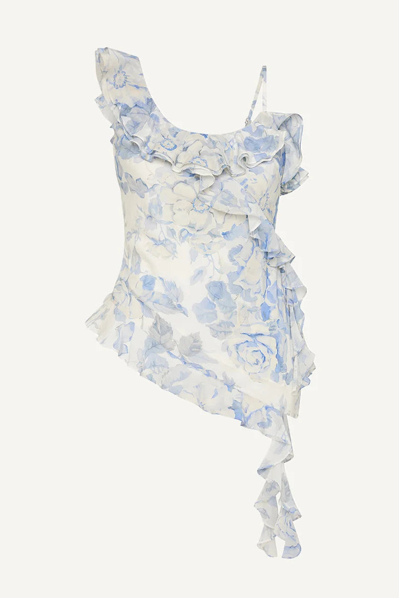 Maggie Marilyn Gentle By Nature Top Blue Floral