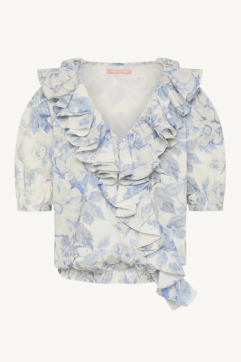 Maggie Marilyn Keep Your Edges Soft Short Sleeve Blouse