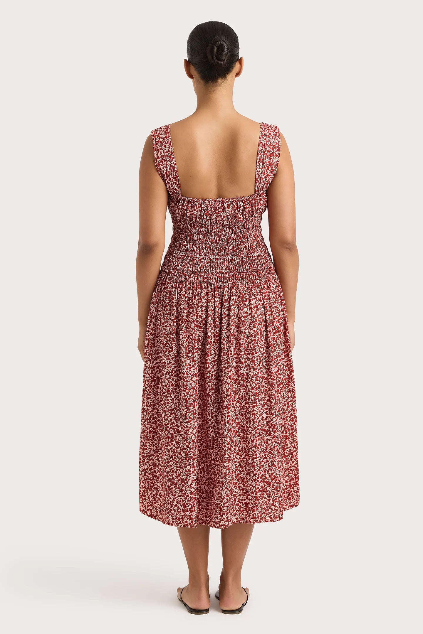 Yerres Dress Peony Garnet